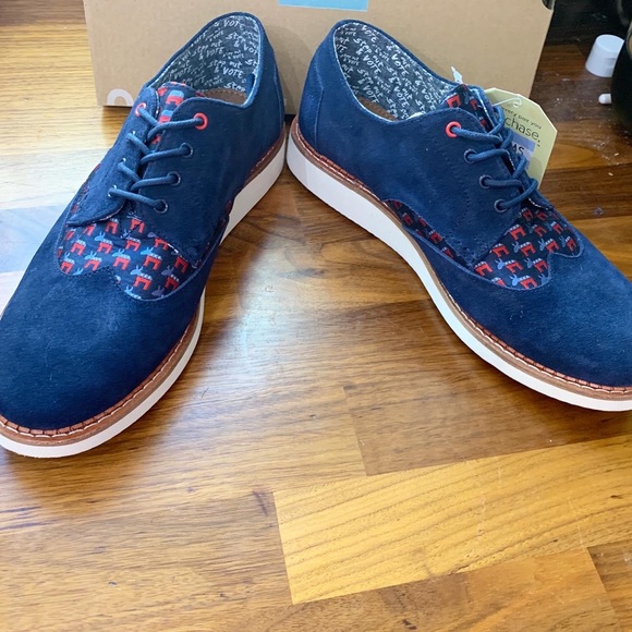 Toms Democratic donkey brogues election mens sz 9 - Picture 4 of 12